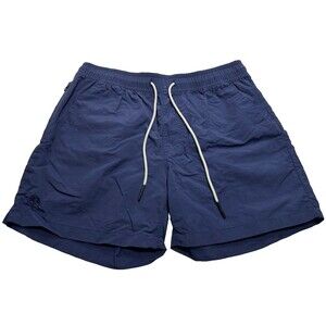 Men's OAS Nylon Swim Shorts 4" Size Small Navy Blue #5001-226